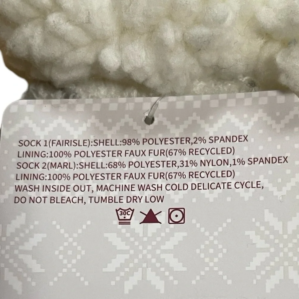 Muk Luks Women’s Short Cabin Sox - Two Pairs - One Size Fits Most 6-10